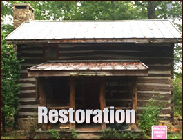 Historic Log Cabin Restoration  Rogers, Ohio